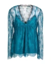Anna Molinari Woman Top Deep Teal Size 4 Polyamide