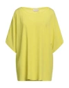 Anna Molinari Woman Top Lime Green Size 4 Acetate, Silk In Yellow