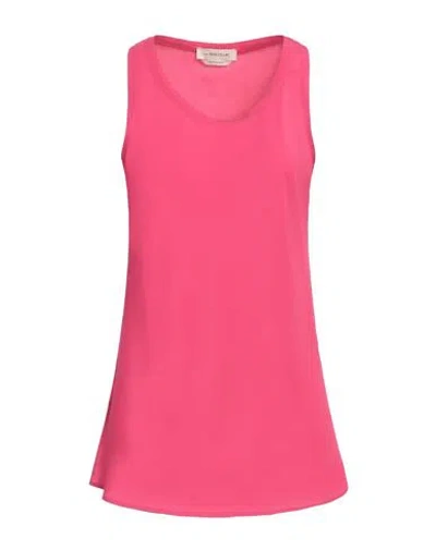 Anna Molinari Woman Top Magenta Size 4 Acetate, Silk In Magenta