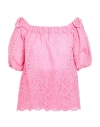 Anna Molinari Woman Top Pink Size 14 Cotton, Polyester