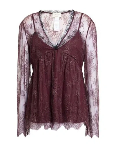 Anna Molinari Woman Top Plum Size 4 Polyamide In Purple