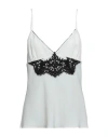 Anna Molinari Woman Top Light Pink Size 6 Acetate, Silk, Brass, Polyamide, Cotton In White