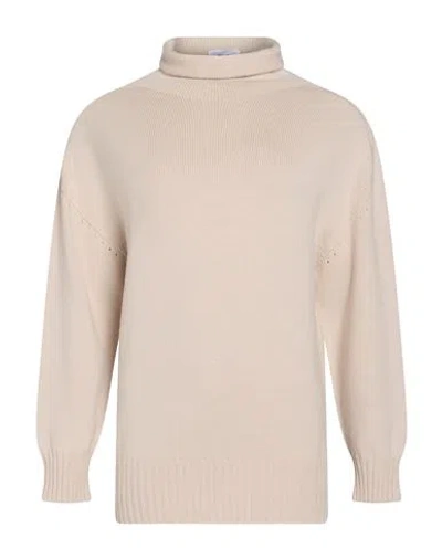 Anna Molinari Woman Turtleneck Off White Size 6 Merino Wool