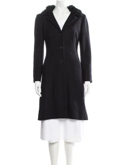 Pre-owned Anna Molinari Wool Coat In Black