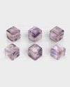 Anna New York Amethyst Cubes, Set Of 6