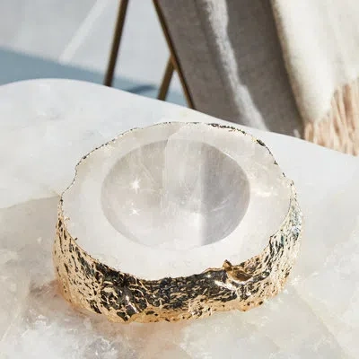 Anna New York Casca Bowl In Crystal,gold