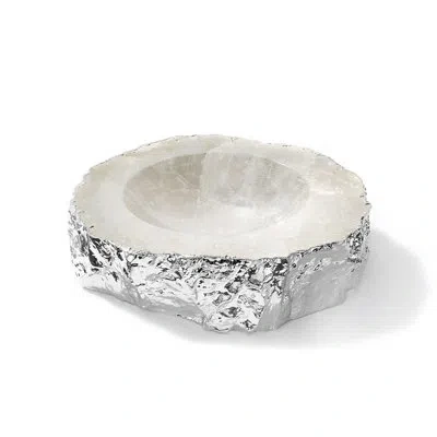 Anna New York Casca Bowl In White;silver