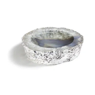Anna New York Cascita Crystal Decorative Bowl In Silver/crystal In Silver,crystal