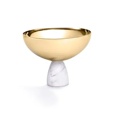 Anna New York Coluna 13 Fl Oz. Nut Bowl In Gold