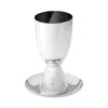 Anna New York Coluna Kiddush Cup In Silver/carrara