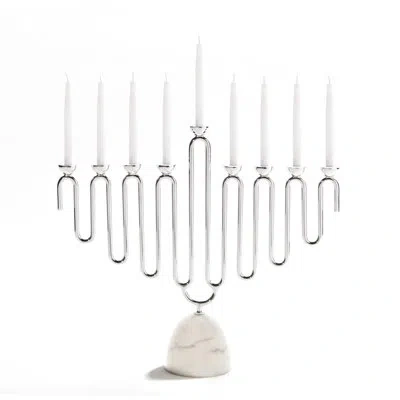 Anna New York Coluna Menorah In Silver