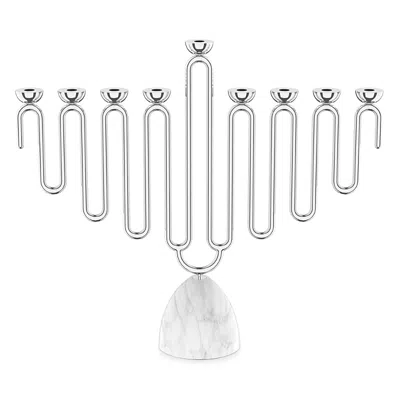 Anna New York Judaica Menorah In Silver