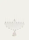 Anna New York Coluna Menorah In White And Silver