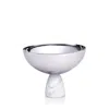 Anna New York Coluna Marble Nut Bowl In Carrara Si