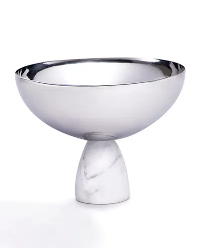 Anna New York Coluna Nut Bowl In White