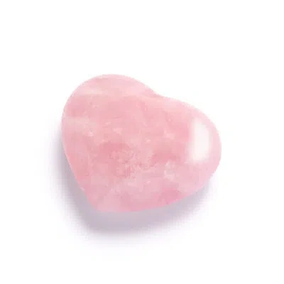 Anna New York Cuore Quartz Handmade Abstract Crystal In Rose