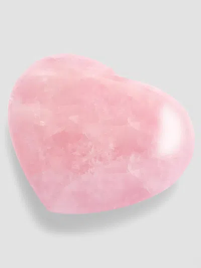 Anna New York Cuore Rose Quartz Heart In Pink