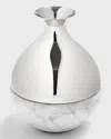 Anna New York Dual Bud Vase In Carrara Slvr