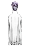Anna New York Elevo Cut Crystal Decanter In Amethyst