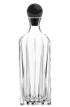 Anna New York Elevo Cut Crystal Decanter In Black