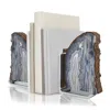 Anna New York Fim Agate Bookends In Multi