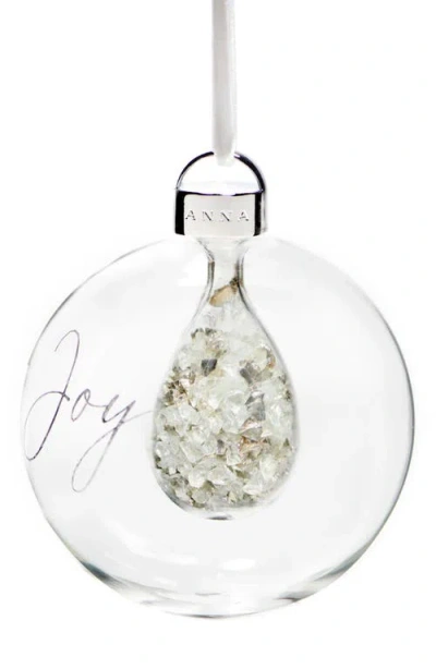 Anna New York Holiday Joy Ornament In Silver