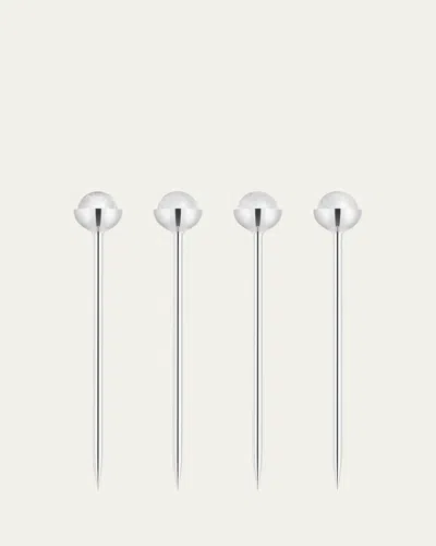 Anna New York Hospitality Cocktail Picks In Silver