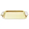 Anna New York Hospitality Medium Tray In Gold/crystal