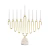 Anna New York Coluna Menorah In Gold/carrara