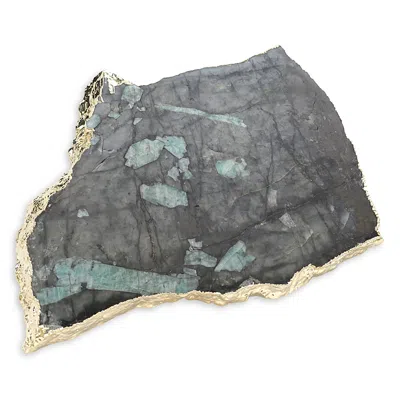 ANNA NEW YORK ANNA NEW YORK KIVA PLATTER, EMERALD & GOLD