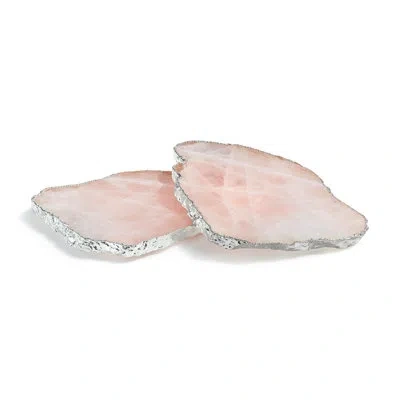 Anna New York Kivita Coaster In Pink;silver