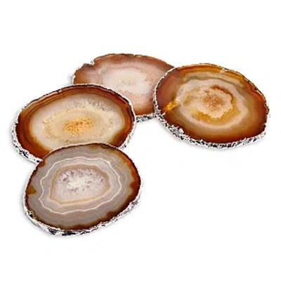 Anna New York Lumino Gemstone Coasters, Set Of 4 In Multi