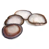Anna New York Pedra Natural Agate 4-piece Coasters Set In Multi