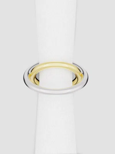Anna New York Ring 4-piece Stainless Steel & Brass Napkin Ring Set In Multi