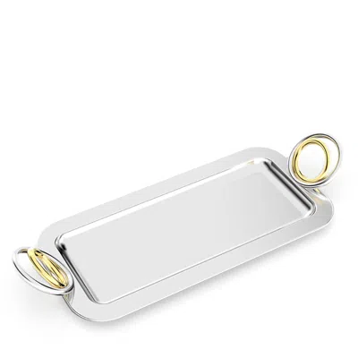 Anna New York Ring Small Rectangular Tray In Multi