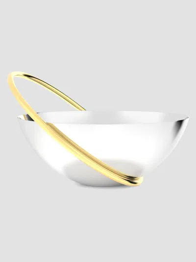 Anna New York Ring Stainless Steel & Brass Fruit Bowl In Multi