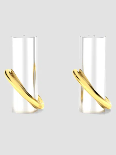 Anna New York Ring Stainless Steel & Brass Salt & Pepper Shakers In Multi