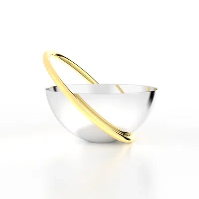 Anna New York Ring Stainless Steel Candy Bowl In Silver