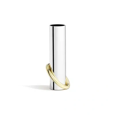 Anna New York Ring Vase In Silver And Gold