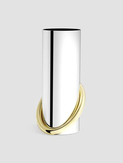 Anna New York Ring Vase In Silver Gold