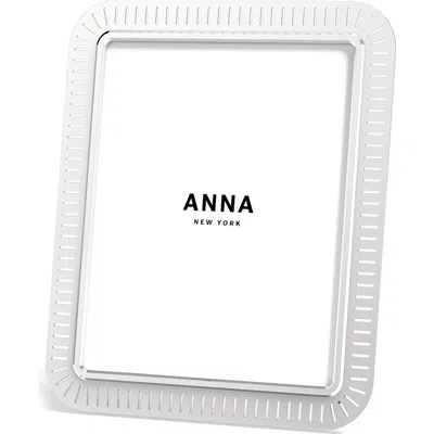 Anna New York Striations 8 X 10-inch Picture Frame In Silver