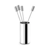 Anna New York Striations Set Of 4 Cocktail Picks In Silver