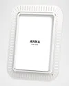 Anna New York Striations Frame, 5" X 7" In White