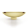 Anna New York Striations Fruit Bowl In Gold
