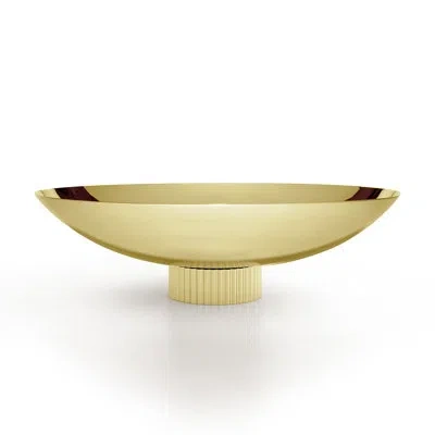 Anna New York Striations Fruit Bowl In Gold