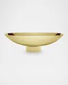 Anna New York Striations Fruit Bowl In Gold