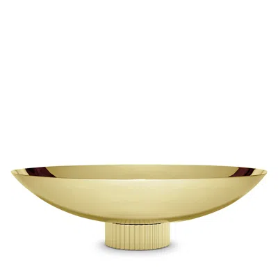 ANNA NEW YORK ANNA NEW YORK STRIATIONS FRUIT BOWL, GOLD TONE