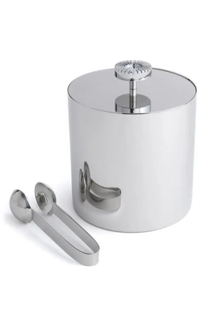 ANNA NEW YORK ANNA NEW YORK STRIATIONS ICE BUCKET WITH TONGS