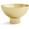 Anna New York Striations Nut Bowl In Gold