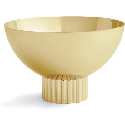 Anna New York Striations Nut Bowl In Gold